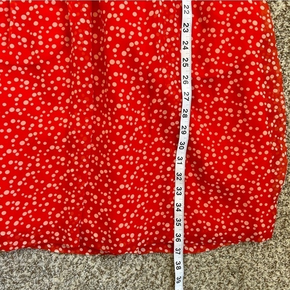 Hi There by Karen Walker Red Polka Dot Prosecco Dress Anthropologie Size 2 - Picture 6 of 7